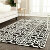 Safavieh Cambridge Hand Tufted Rectangle Rug, Black and Ivory - 8 x 10 ft. CAM133E-8